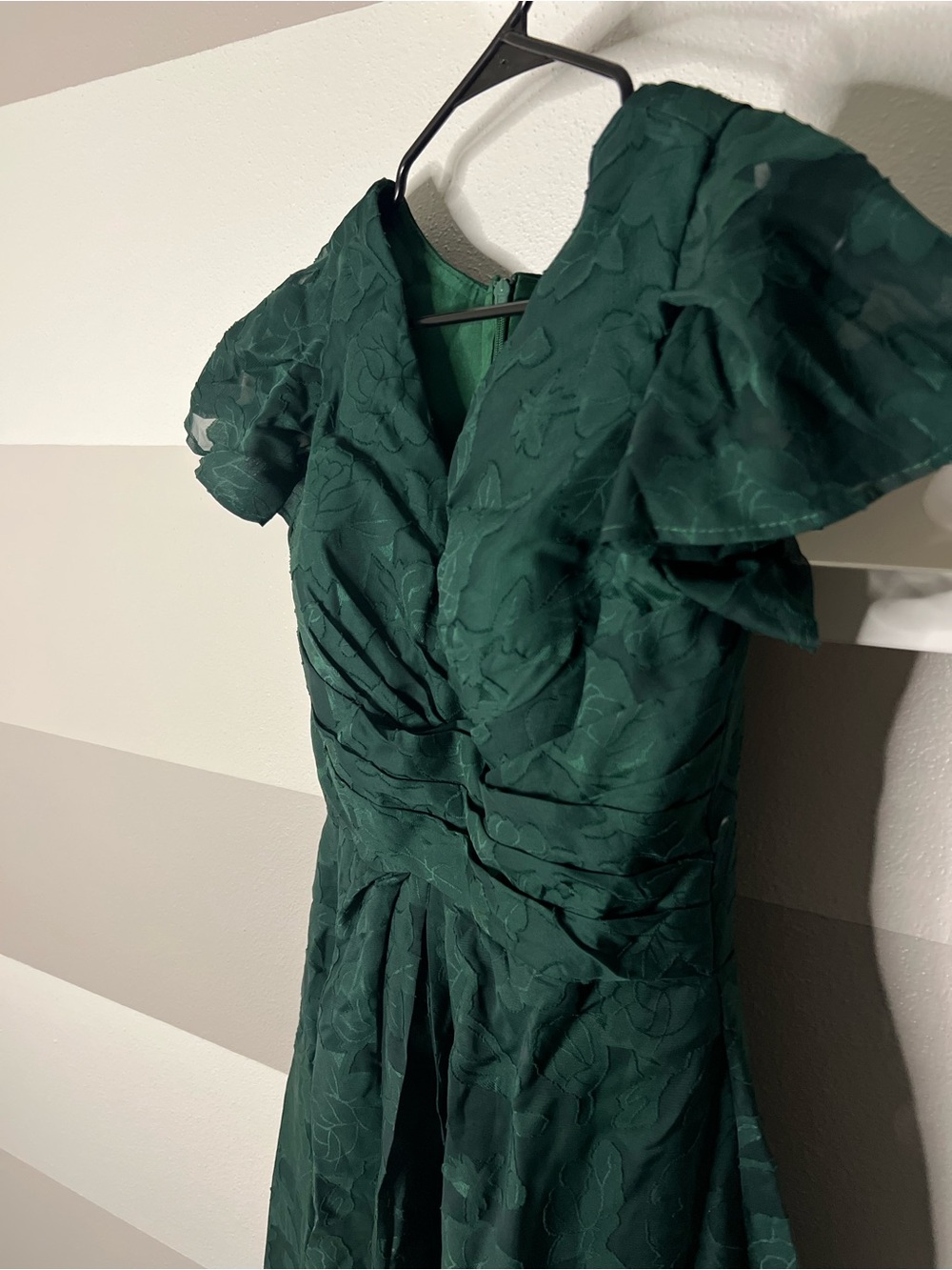 Green Floral Mother of the Bride Dress - Picture 4 of 5